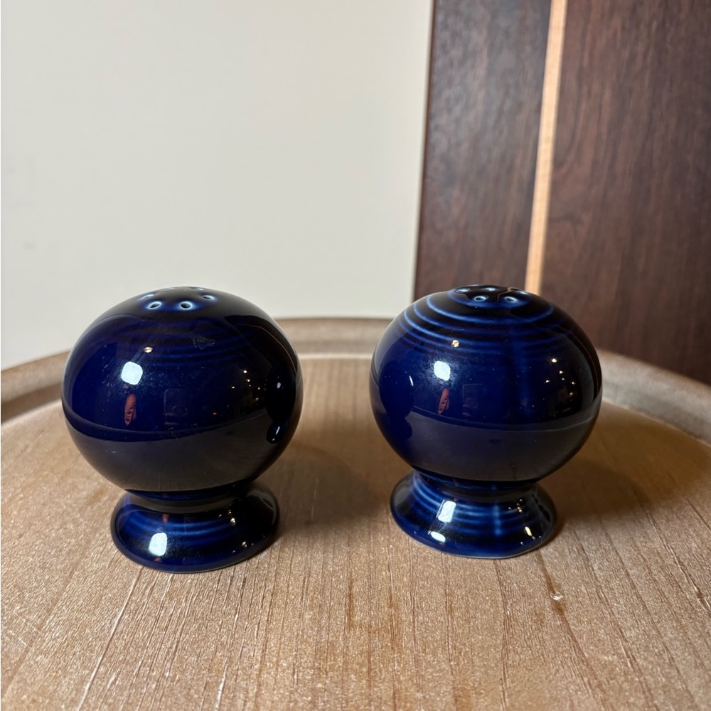 Fiestaware RETIRED COBALT Salt and Pepper Shakers